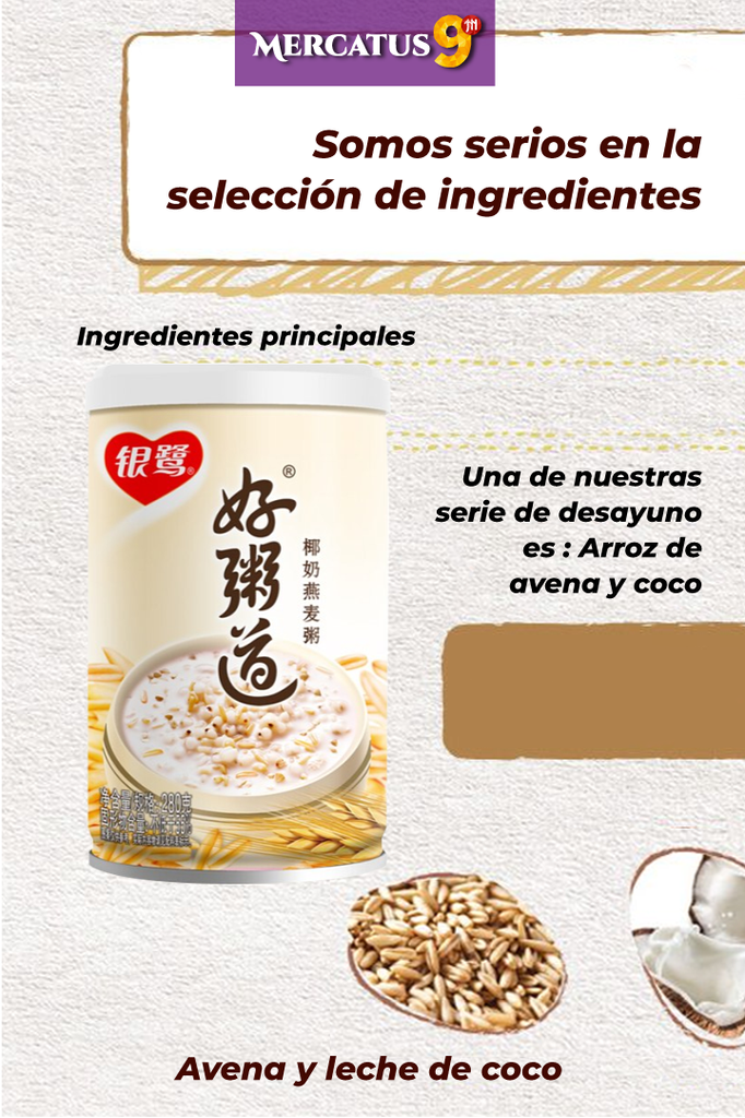 YINLU - ARROZ CONGEE CON AVENA 280G