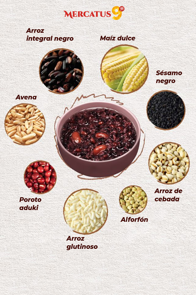 YINLU - ARROZ CONGEE CON ARROZ NEGRO Y AVENA   280G